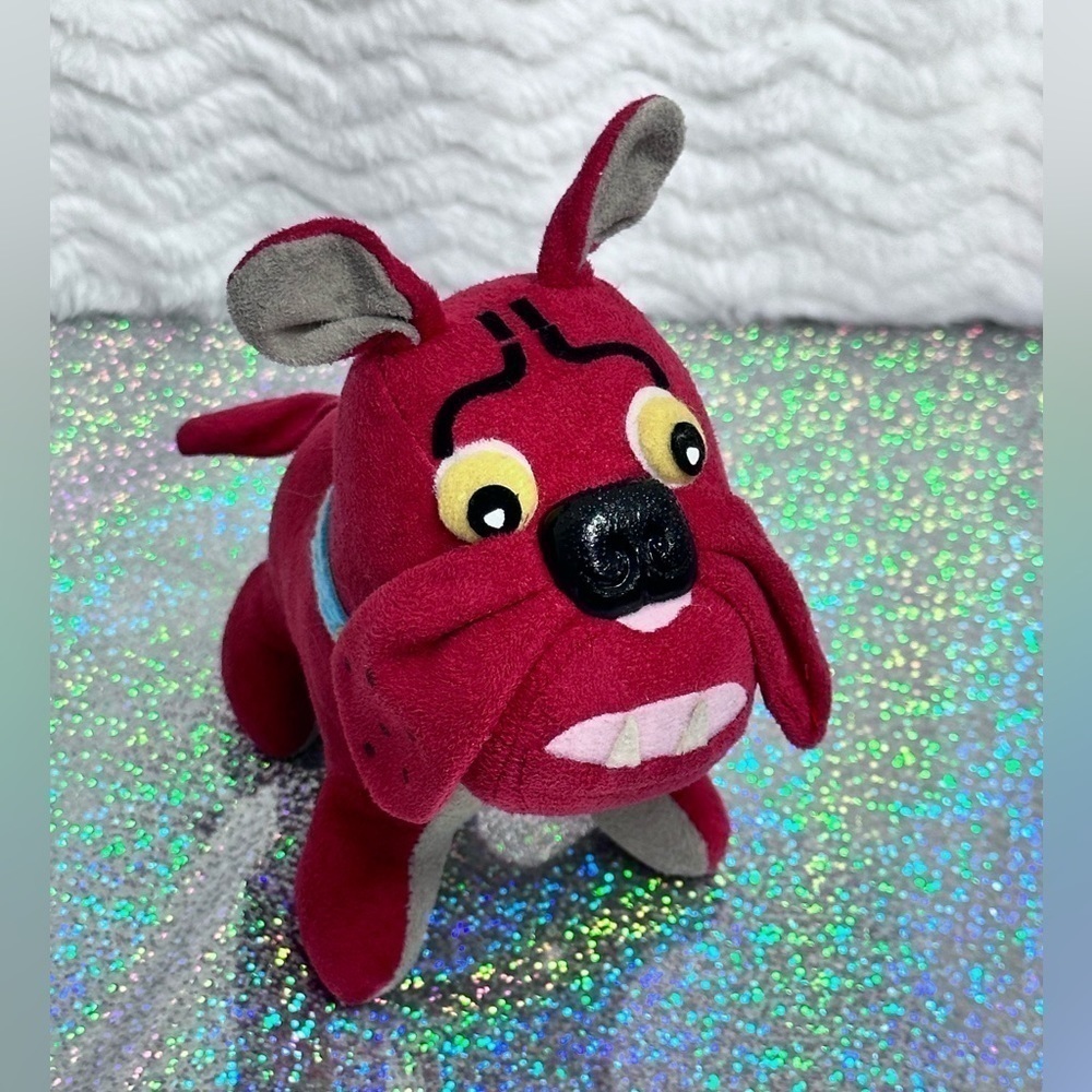 Vintage Dakin Dream Pets 5" Red Bulldog Plush Stuffed Animal